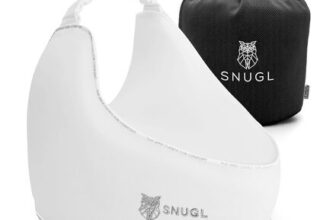 SNUGL Knee Pillow for Side Sleep, Memory Foam, Straps