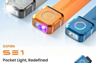 SOFIRN SE1 Pocket Flashlight 300Lm Mini EDC Light RGB Signal Ring Quick-Release with code – Sofirn Official Store