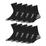 SOXCO 10 Pairs Mens Cotton Sports Crew Socks