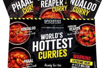 SPICENTICE Worlds Hottest Curry Gift Set 3 Extreme Hot Curry Spice Kits (Spices Included)