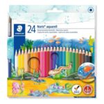 STAEDTLER Noris Aquarell Watercolour Pencils, 24-Pack, Assorted Colours