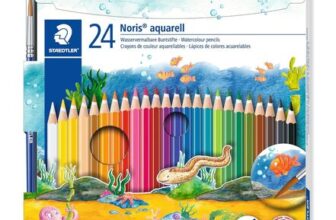 STAEDTLER Noris Aquarell Watercolour Pencils, 24-Pack, Assorted Colours