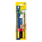 STAEDTLER Noris School Graphite HB Pencils, 2-Pack, Eraser, Sharpener