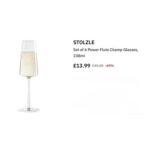 STOLZLE Set of 6 Power Flute Champ Glasses, 238ml