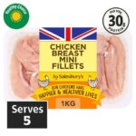Sainsburys 1kg British Chicken Breast Mini Fillets – Nectar Price