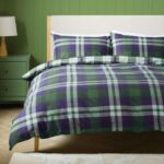 Sainsburys Home Country Check Bedding Set – Green – Single / Double £19.99 / King £23.33