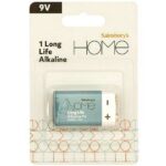 Sainsburys Home Extra Long Life 9V 1 PK/Sainsburys Home Long Life 9V2 Alk Batteries £2.60