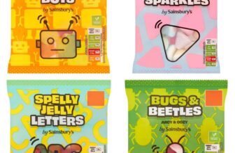 Sainsburys Jelly Bots 70g / Sparkles 70g / Spelly Jelly Letters 70g / Bugs & Beetles 70g
