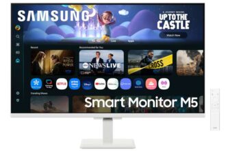 Samsung LS32FM501UXXU 32 Full HD HDR10 Smart Monitor with Speakers – White – 1920×1080, USB, HDMI, WiFi, Bluetooth