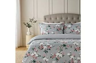 Sateen Floral Cotton Reversible Duvet Set