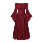 Scarlet Darkness Womens Medieval Maxi Dress Corset