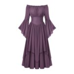 Scarlet Darkness Womens Medieval Maxi Dress with Corset
