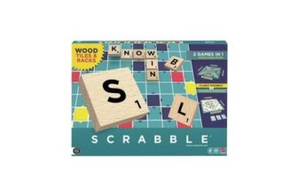 Scrabble Wooden Board Game Family Word Game