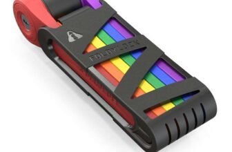 Seatylock Foldylock Compact Lock, Pride Edition (Free shipping on orders over £50)