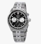 Seiko Chronograph Stainless Steel Black Dial Quartz SSB429P1 100M Mens Watch