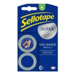 Sellotape Refills, Extra Strong Clear, 18mm X 15m, Pack 2 – £1.68 S&S Voucher