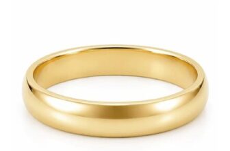 Sense Plain Band Ring in Silver or Gold (Lots of Sizes Available)