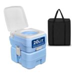 SereneLife 20L Portable Camping Toilet with Detachable Tank Carry Bag