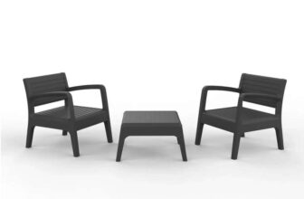 Shaf Miami Tete A Tete Bistro Set Graphite (instore – Walsall)