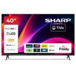 Sharp 2T-C40HE3245KB 40 QLED Smart Television, Full HD, Black, E Rated
