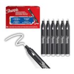 Sharpie Creative Acrylic Paint Markers, White, Bullet Tip, 6 Count