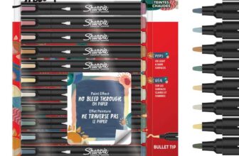 Sharpie Creative Marker Acrylic Paint Pens Water-Based Paint Markers No-Bleed Ink Writes on Most Surfaces