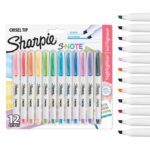 Sharpie S-Note Highlighter Pens Assorted Pastel Colours Chisel Tip 12 Count