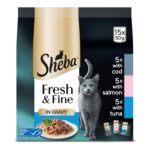 Sheba Cat Wet Food Pouches in Gravy – Fish – £10 S&S