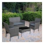 Shine Planet 4 Seater Garden Patio Furniture Set