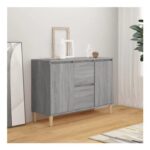 Sideboard Grey Sonoma 103.5x35x70 Cm Engineered Wood