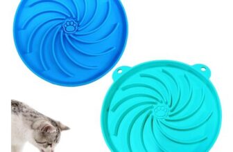 Silicone Slow Feeder Cat Bowl, 2-Pack, Non-Slip