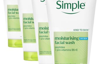 Simple Kind to Skin Moisturising Facial Wash 150 ml (Pack of 4)
