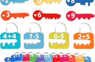 Simple Math Game, Colour Matching Toy, Key & Lock Game – Jigsaw Puzzle