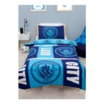 Single Manchester City FC Blue Flashy Duvet Cover