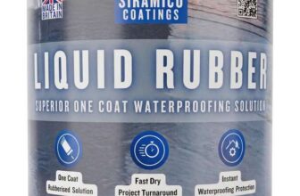 Siramico Coatings Liquid Rubber Roof Coating Instant Leak Seal Technology Black, Grey & Clear