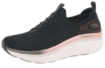 Skechers Womens Dlux Walker Let It Glow Sneaker – Size 2.5UK