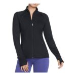 Skechers Womens Go Walk Zip-up Jacket Black/White S