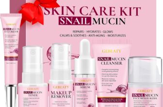Skincare Set,6 PCS Snail Mucin Skin Care Set,Snail Mucin Anti-aging Moisturizing Repair Soothing Hydrating Facial Skin Care Routine Kit ,Travel Skincare Gift Set for Teen Girl Women Mothers Day