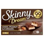 Skinny Dream Choc, Peanut & Caramel / Rocky Road / Salted Caramel / Millionaires Shortbread Bars 5 x 24g