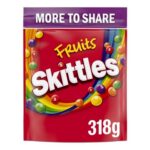 Skittles Vegan Chewy Sweets Fruit-Flavoured Sharing Pouch 318g