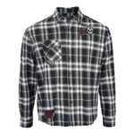 Skulls & Details Long-Sleeved Shirt Black-Grey by Rock Rebel by EMP