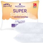 Slumberdown Super Support Pillows 2 Pack – Firm Pillow for Side Sleepers