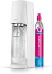 SodaStream – Terra Sparkling Water Maker, Quick Connect CO2 system, Includes 60L Gas Cylinder, BPA-Free 1L Bottle, Eco-Friendly & Reduces Plastic Waste, White