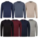 Soft Stretch Crew Neck Knitted Jumpers with Code (7 Colours Available)