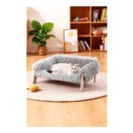 Soft and Comfortable Wooden Frame Pet Sofa