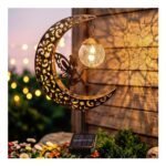 Solar Lights Outdoor Garden Ornaments Waterproof Moon Fairy Lamp