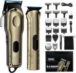 Solati Beard Trimmer Hair Clippers Men Grooming Kit, Waterproof Cordless Razor Shaver & T-Blade Body Trimmer Set, Gifts for Men