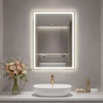 Songmics 50.7 x 70.7 cm Anti-Fog Bathroom Mirror with Adjustable LED Lights W/Voucher