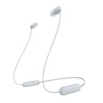 Sony WI-C100 Wireless In-ear Headphones – Up to 25 hours of battery life – Water resistant- Built-in mic for phone calls