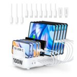 SooPii 100W USB-C Charging Station, 10-Port PD Charger Includes Cables